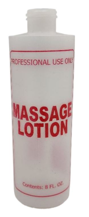 Massage Lotion Empty Bottle 8oz