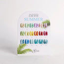 Cre8tion Cat Eye Gel 0.5oz - Summer Collection - 18 colors (#37-48 & #139-144) w/ 1 Round Shape Magnet, 1 Magnet Duo & 1 Color Chart.(Sold as whole set only!)