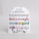 Cre8tion Cat Eye Gel 0.5oz - Crystal Collection - 28 colors w/ 1 Round Shape Magnet, 1 Magnet Duo & 1 Color Chart.(Sold as whole set only!)
