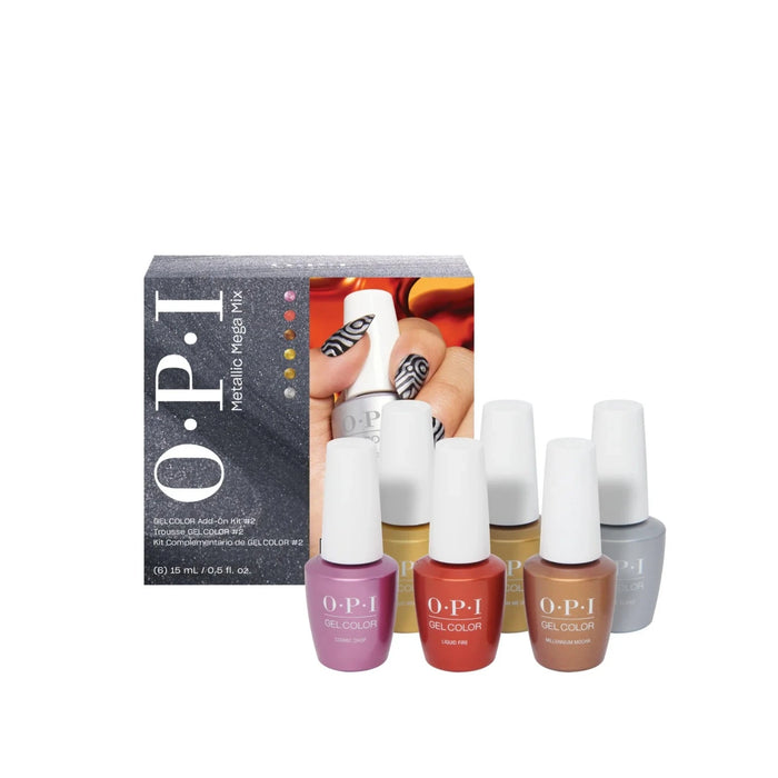 OPI GelColor FALL 2024 Metallic Mega Mix Collection - 14PC Display / OPI LACQUER 0.5OZ - METALLIC MEGA MIX COLLECTION FALL 24 - 12PCS - WITH DISPLAY / OPI Infinite Shine Fall 2024 Metallic Mega Mix Collection